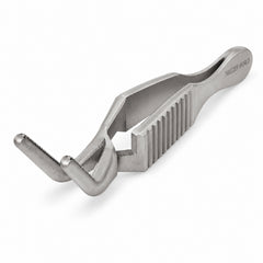 Diethrich Micro Bulldog Clamp – Angled, 8 mm Jaw — front perspective catalogue illustration