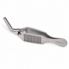 Diethrich Micro Bulldog Clamp – Angled, 8 mm Jaw — reverse three-quarter catalogue illustration