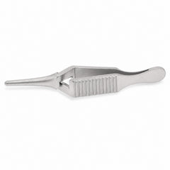 Diethrich Micro Bulldog Clamp – Straight, 8 mm — catalogue illustration on white background