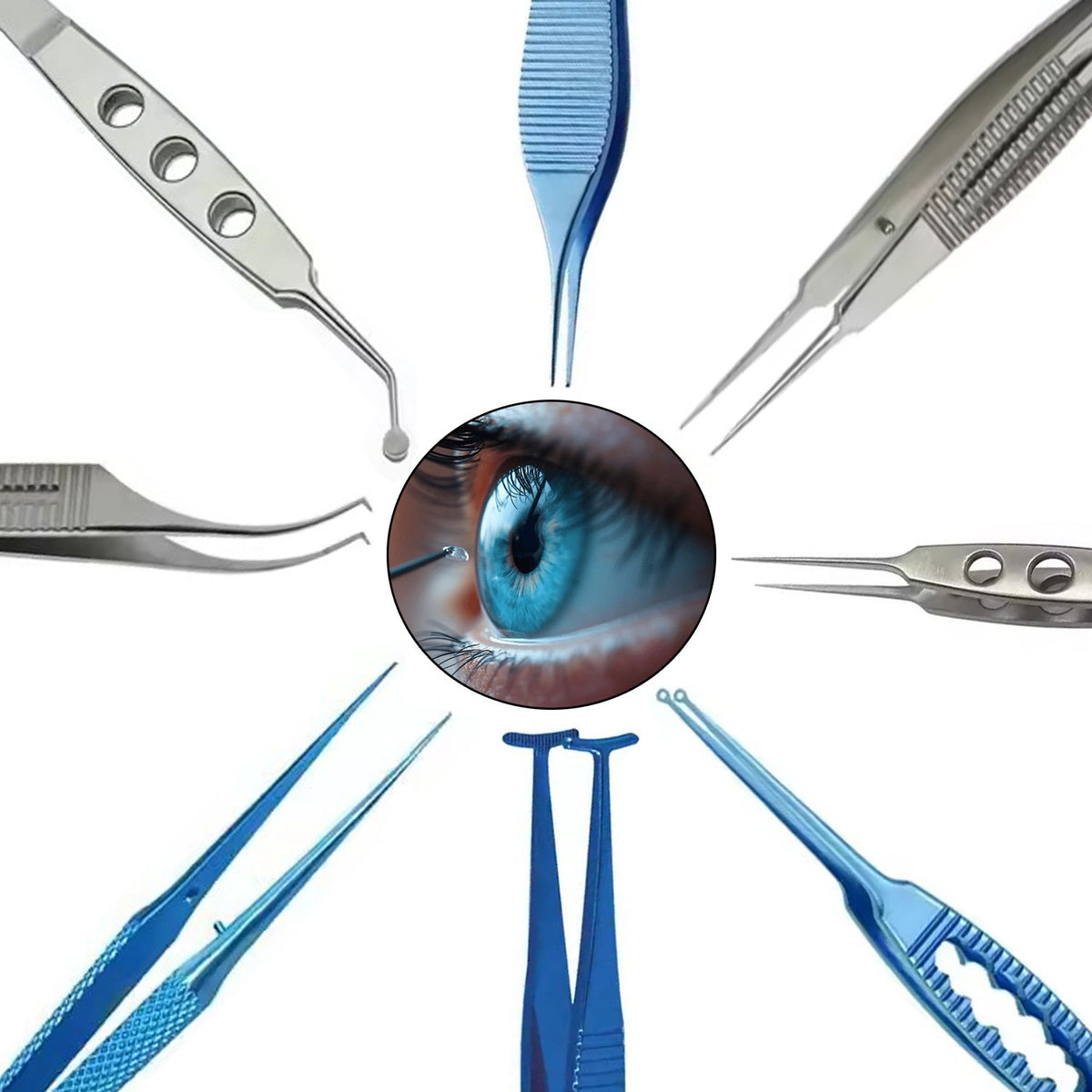 Eye Instruments Only Eye Forceps Ophthalmic Instruments - TWEEZER WORLD