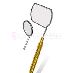 Large Hollow Handle Golden Lash Mirror Professional Eyelash Extensions Tool