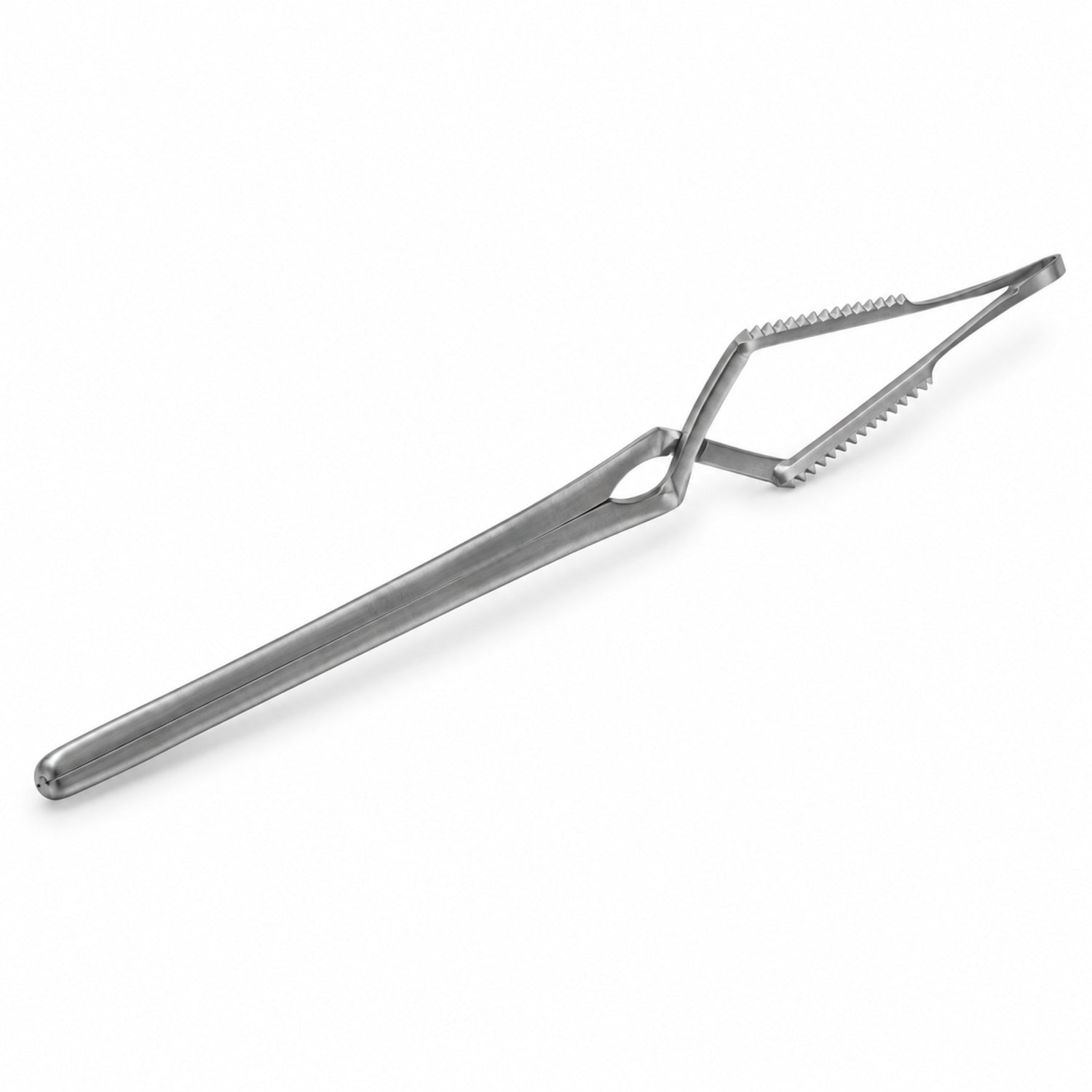 Gregory Carotid Bulldog Clamp – Angled, 13 mm Tip — catalogue illustration on white background