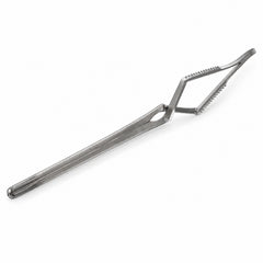 Gregory Carotid Bulldog Clamp – Angled, 16 mm Tip — catalogue illustration on white background