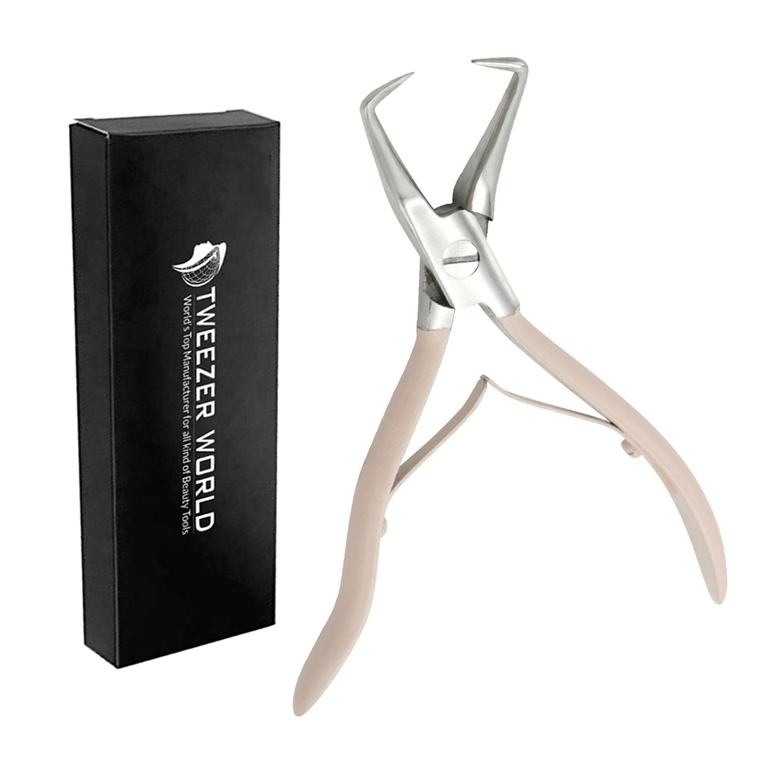 Professional Nude Pink Micro Rings Beads Link Removal Hair Pliers Tools