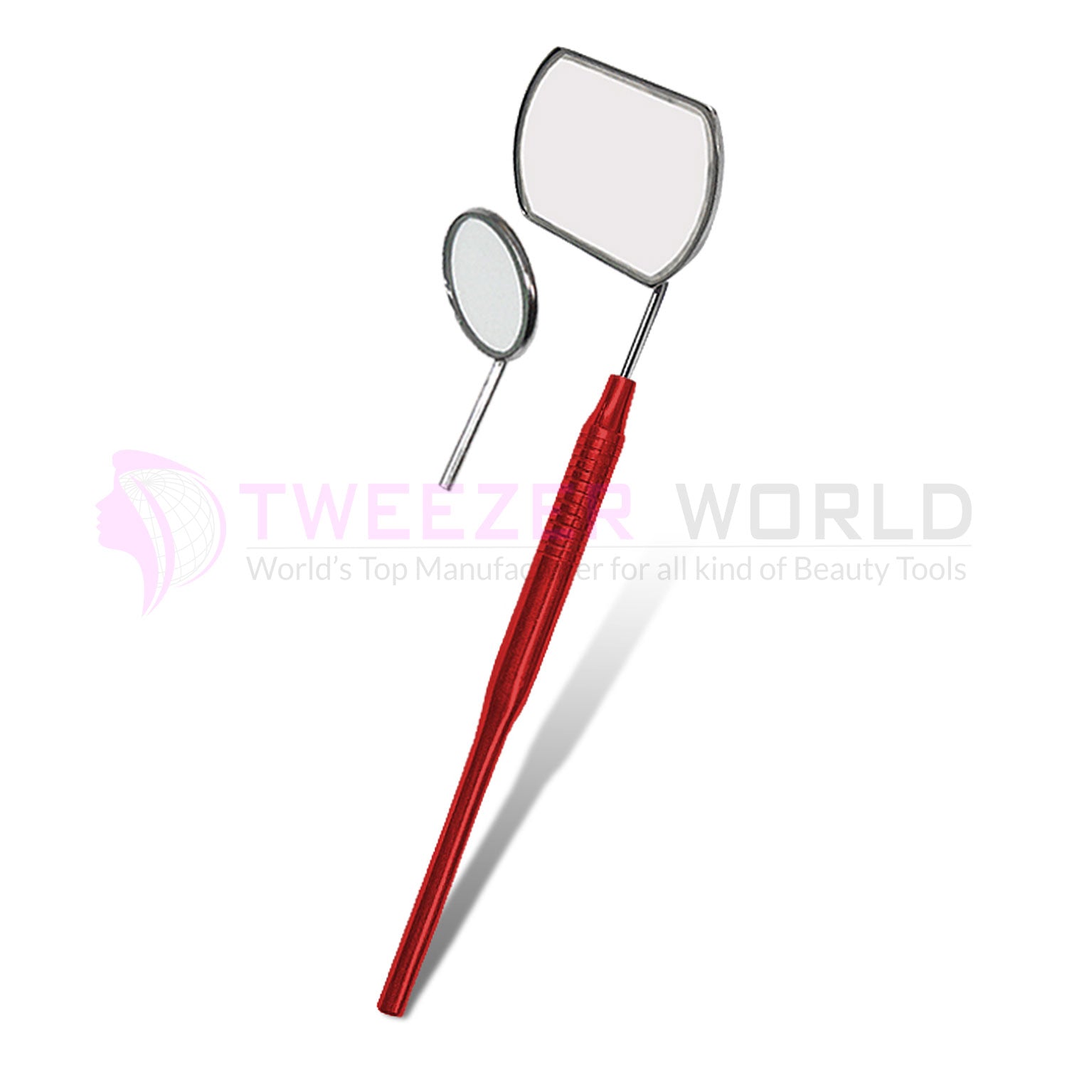 Eyelash Extension Large Hollow Handle Red Mirror Best Extensions Tool