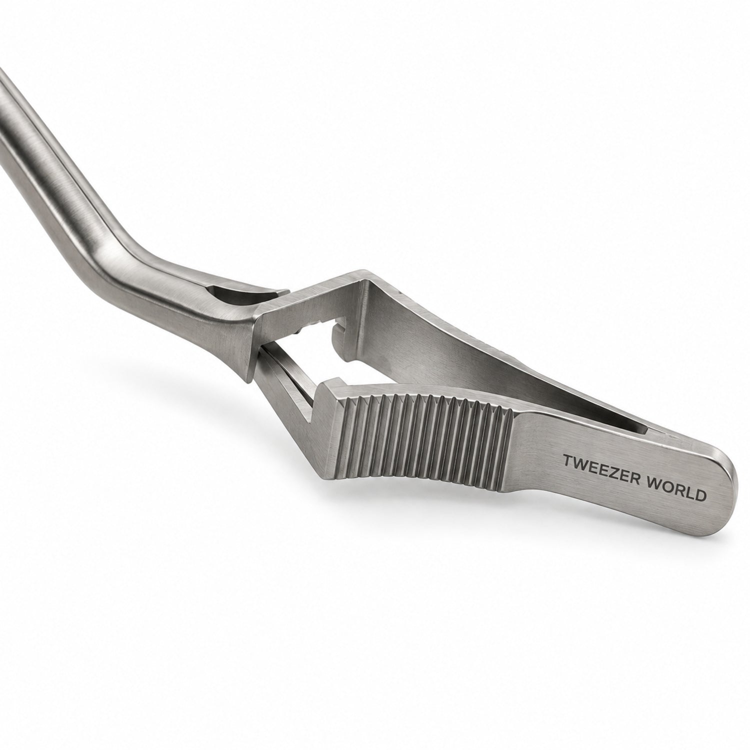 Kitzmiller Bulldog Clamp – Left Angled, 60 mm Jaw — jaw detail catalogue illustration