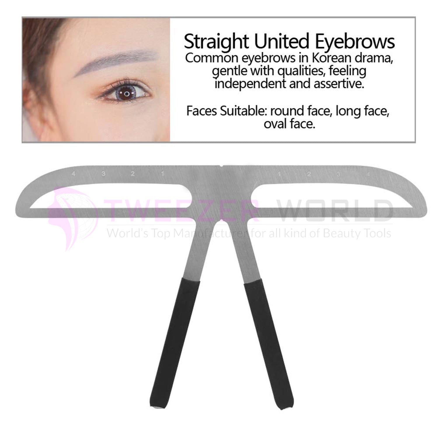 Best Eyebrow Ruler Three-point Positioning Makeup Mapping Brows Ruler