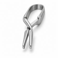 Micro Serrefine Bulldog Clip – Straight, 4 mm Jaw — front perspective catalogue illustration