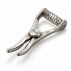Mini Glover Bulldog Clamp Titanium Option – Slightly Curved, 11 mm Jaw — front perspective catalogue illustration