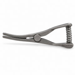 Mini Glover Bulldog Clamp Titanium Option – Slightly Curved, 17 mm Jaw — side profile catalogue illustration