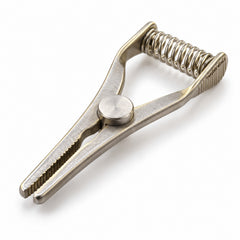 Mini Glover Bulldog Clamp Titanium Option – Straight, 11 mm Jaw — front perspective catalogue illustration