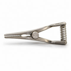 Mini Glover Bulldog Clamp Titanium Option – Straight, 11 mm Jaw — side profile catalogue illustration