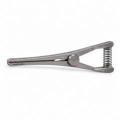 Mini Glover Bulldog Clamp Titanium Option – Straight, 15 mm Jaw — side profile catalogue illustration