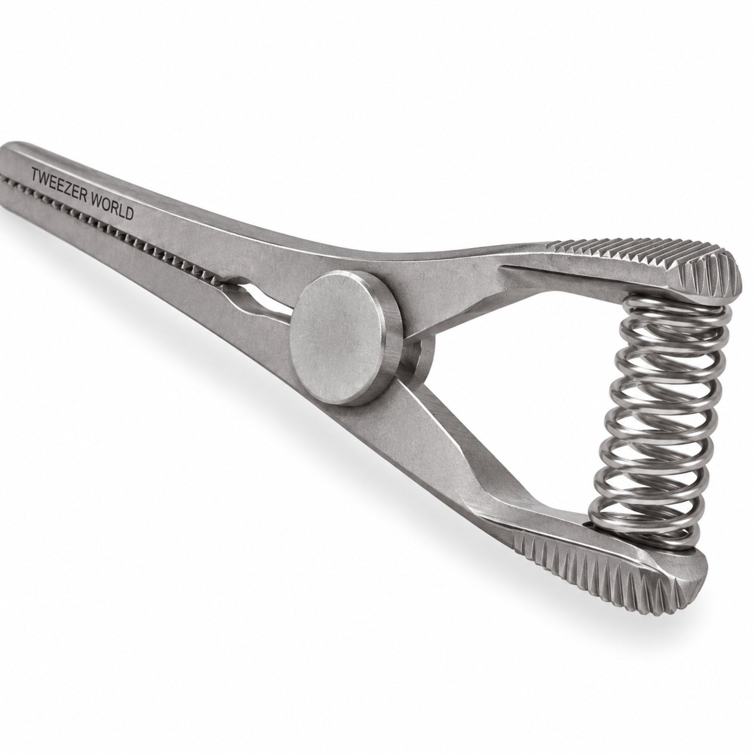 Mini Glover Bulldog Clamp Titanium Option – Straight, 15 mm Jaw — jaw detail catalogue illustration