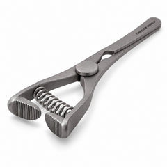 Mini Glover Bulldog Clamp Titanium Option – Straight, 24 mm Jaw — front perspective catalogue illustration