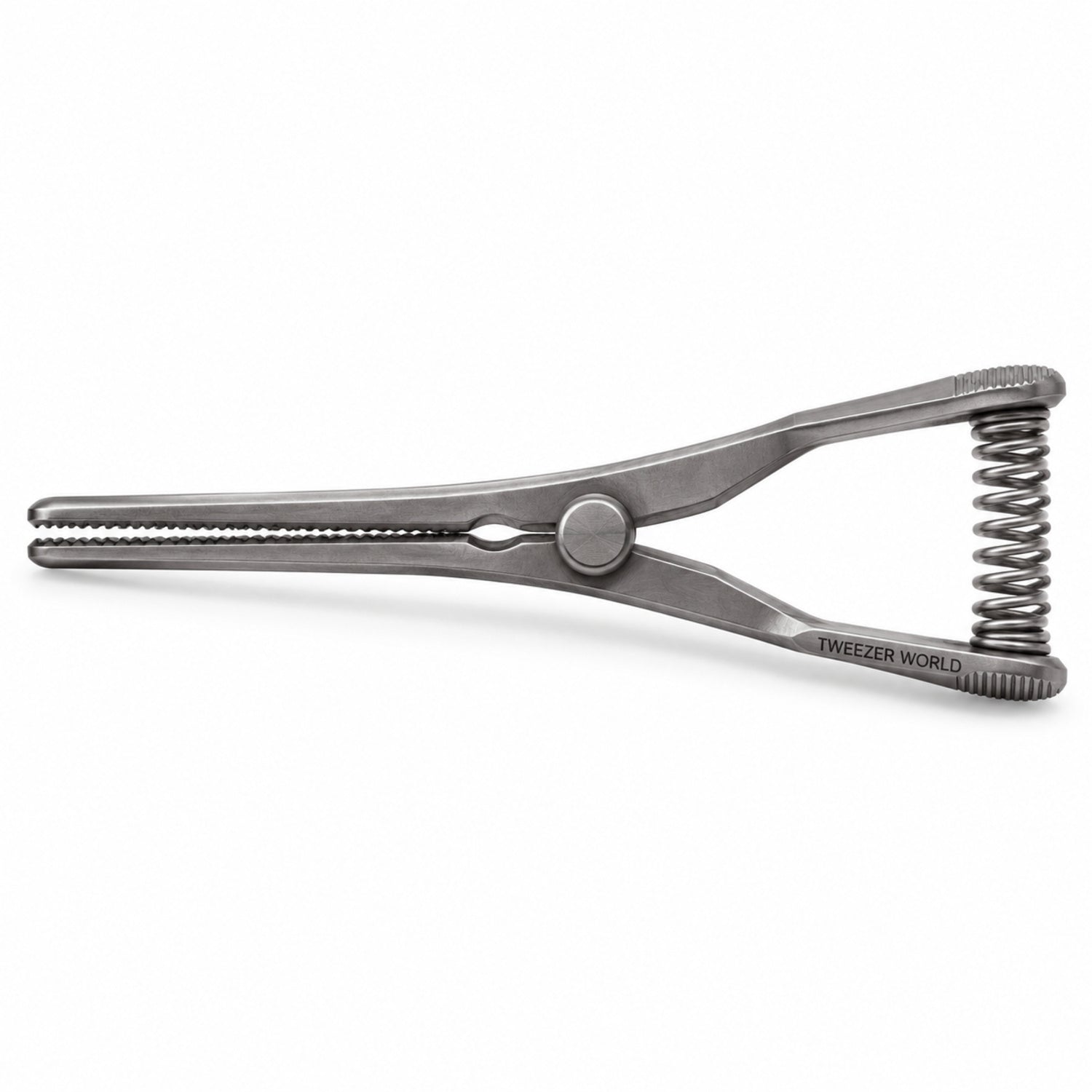 Mini Glover Bulldog Clamp Titanium Option – Straight, 24 mm Jaw — side profile catalogue illustration