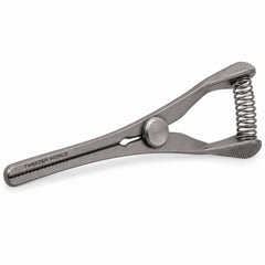 Mini Glover Bulldog Clamp Titanium Option – Straight, 24 mm Jaw — reverse three-quarter catalogue illustration