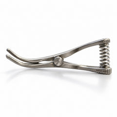 Mini Glover Bulldog Clamp Titanium Option – Strongly Curved, 11 mm Jaw — side profile catalogue illustration