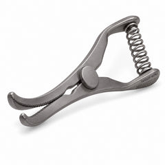 Mini Glover Bulldog Clamp Titanium Option – Strongly Curved, 17 mm Jaw — front perspective catalogue illustration