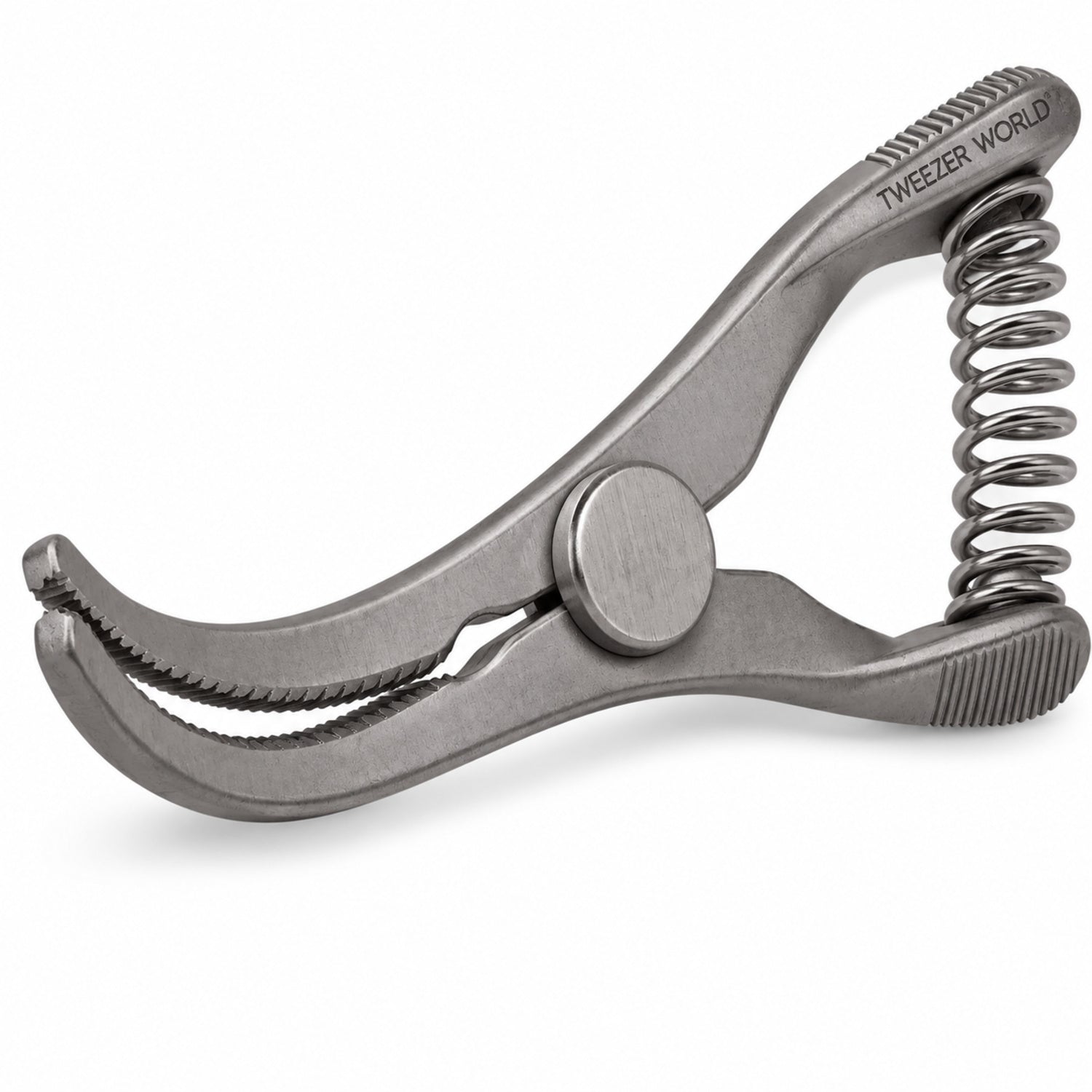 Mini Glover Bulldog Clamp Titanium Option – Strongly Curved, 17 mm Jaw — jaw detail catalogue illustration