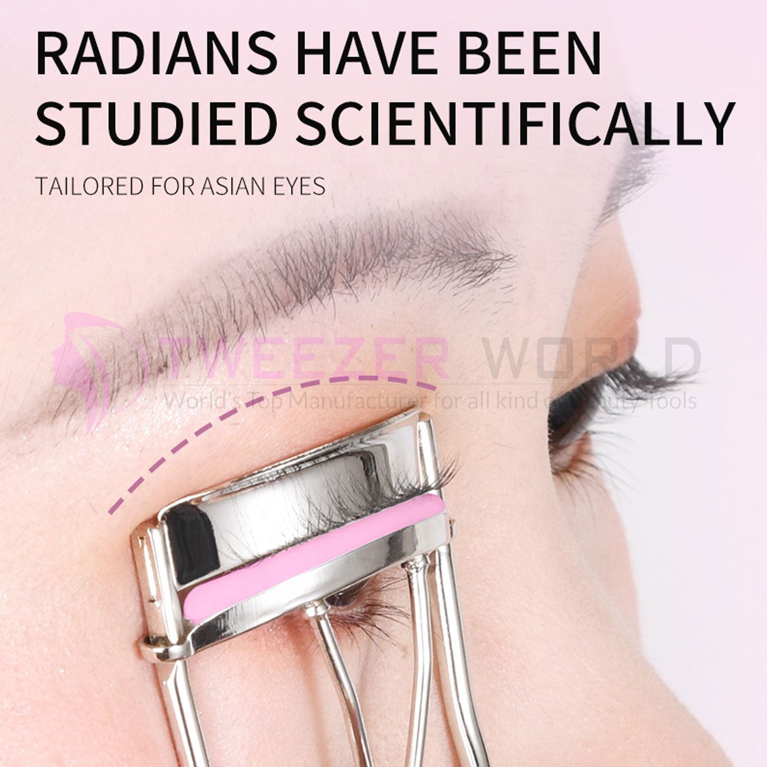 Top Rated Professional Eyelash Curler Pink Handle Best Curler Eye Tool