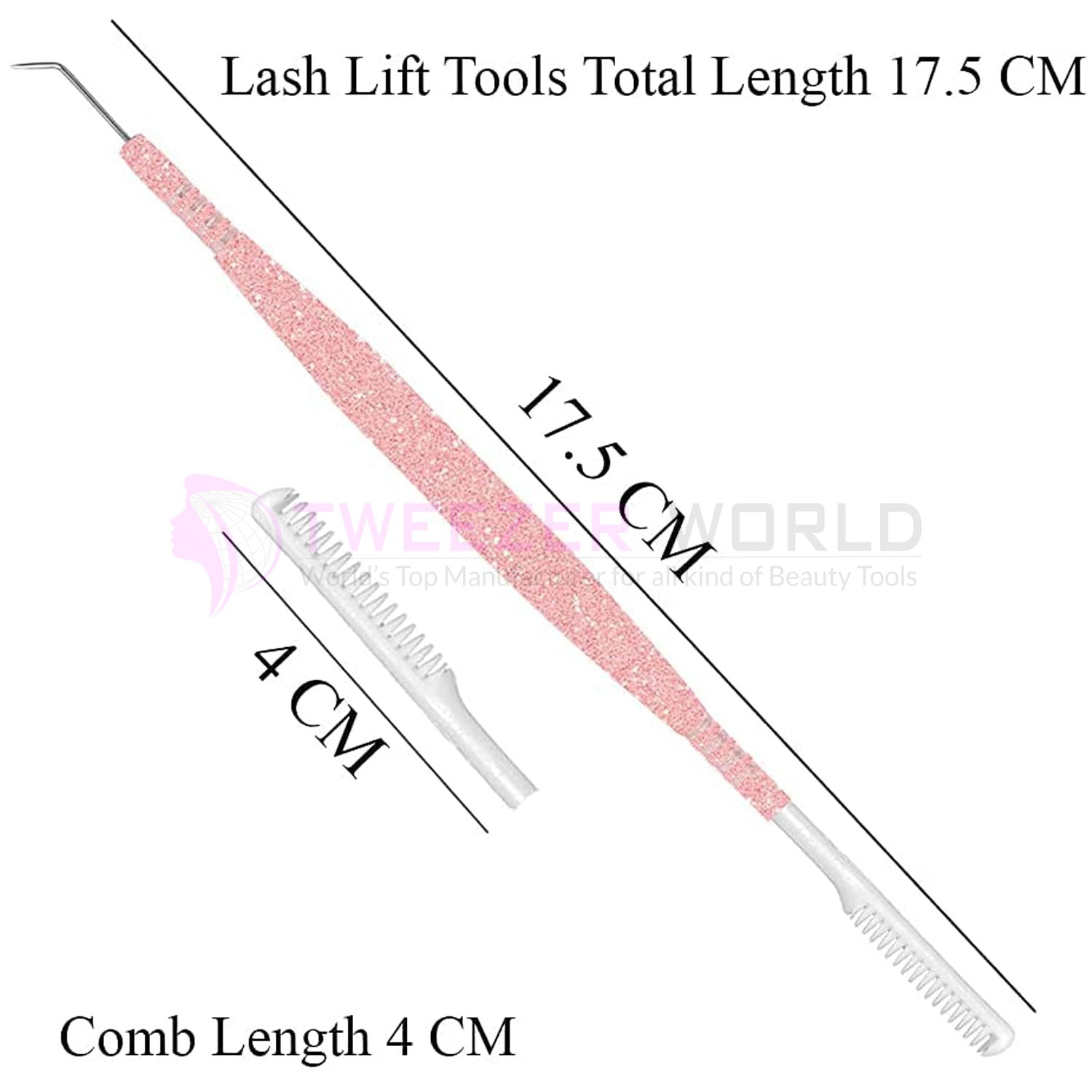 Pink Shine Lashes Separator Perm Extension Eyelash Lift Tool