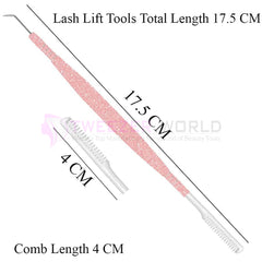 Pink Shine Lashes Separator Perm Extension Eyelash Lift Tool