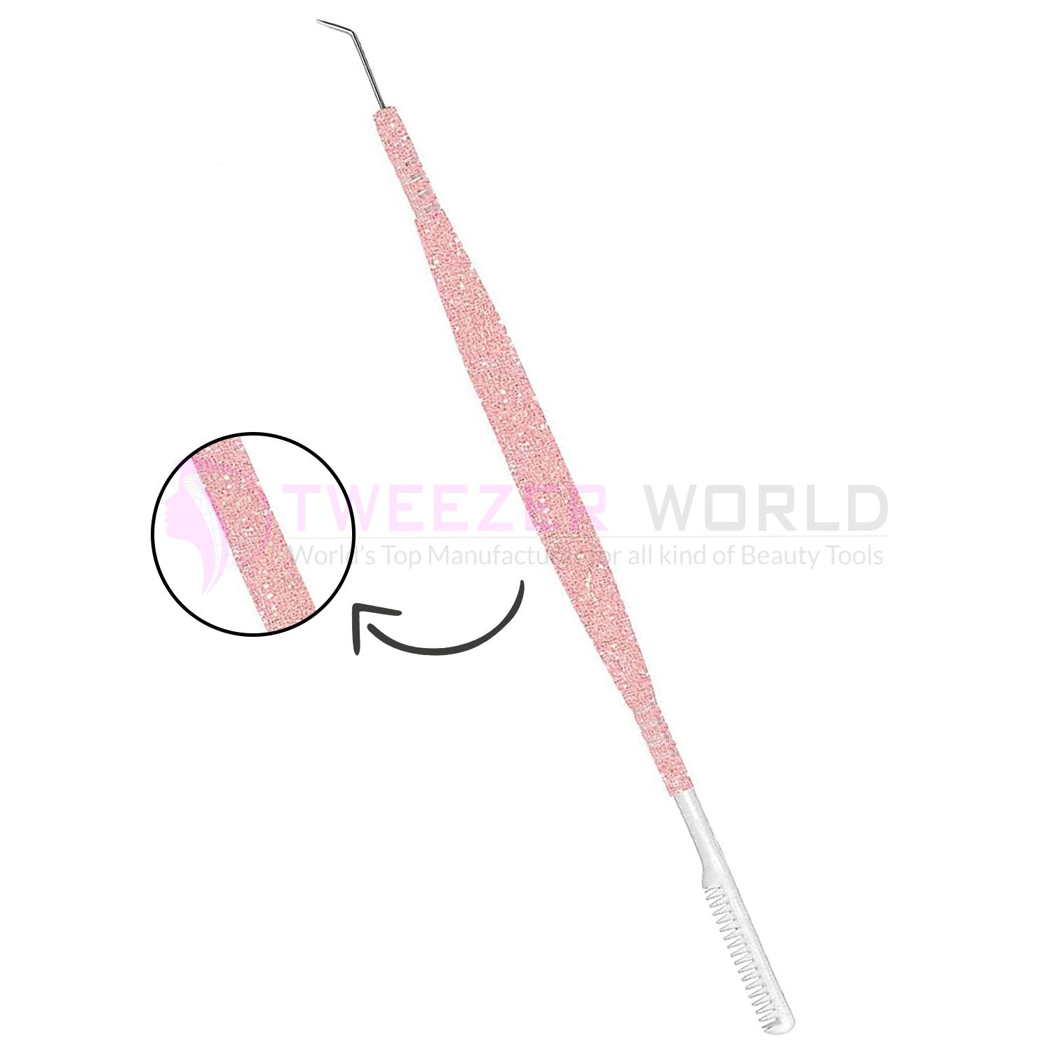 Pink Shine Lashes Separator Perm Extension Eyelash Lift Tool