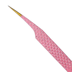 Diamond Grip Gold Tip Isolation Tweezer Eyelash Extensions