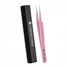 Professional VETUS Tweezers Pink Powder Coated Best Lash Tweezers