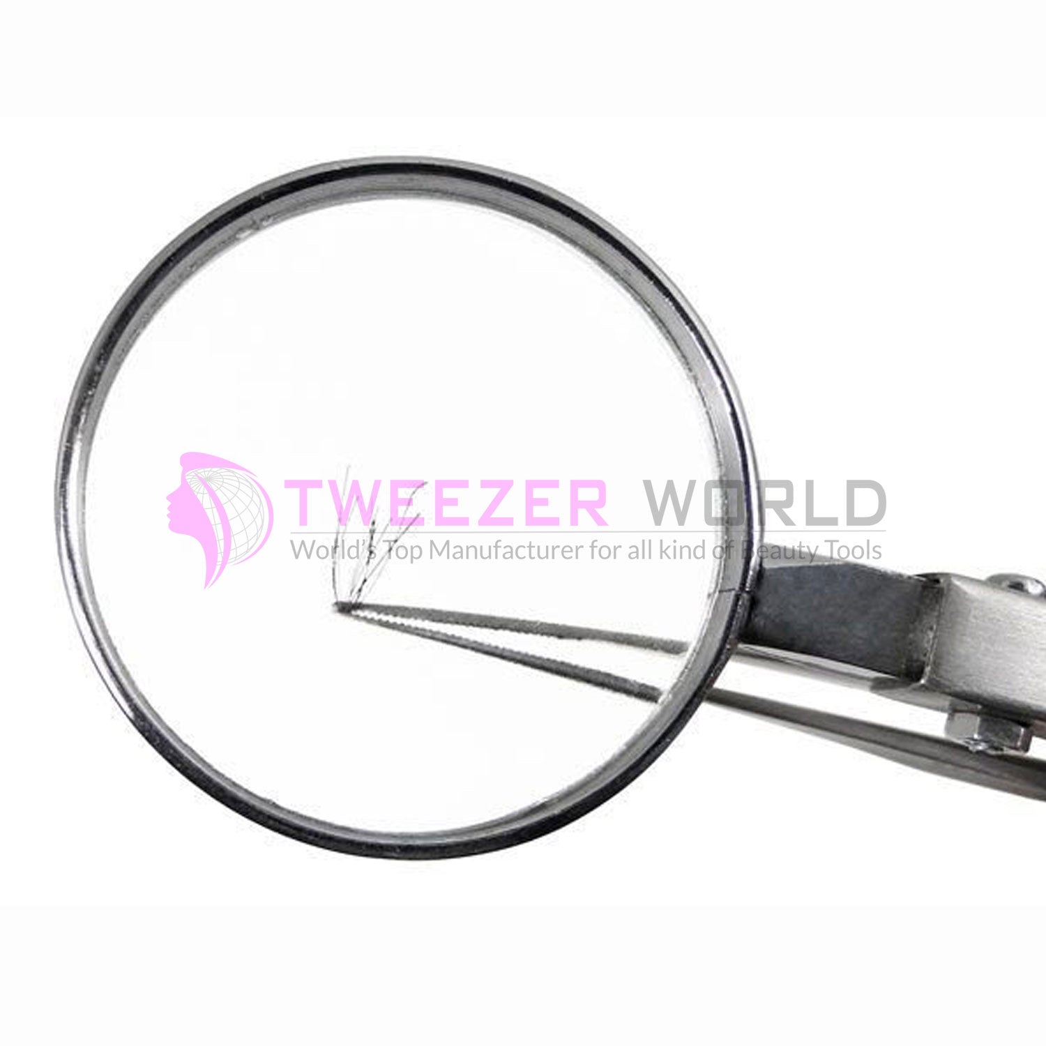 Wholesale Hot Seller Sharpe Pointed Tweezers with Magnifying Glass