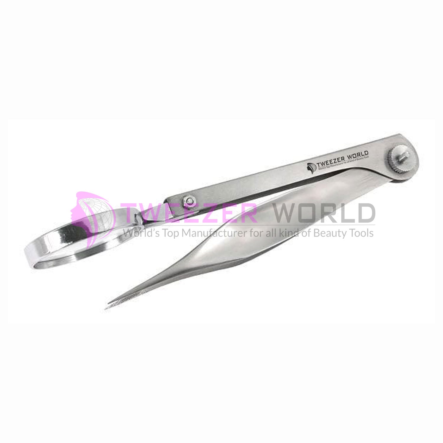 Wholesale Hot Seller Sharpe Pointed Tweezers with Magnifying Glass