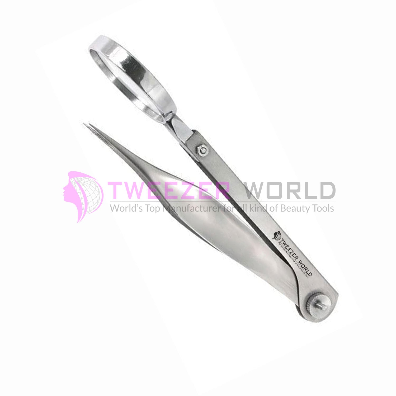 Wholesale Hot Seller Sharpe Pointed Tweezers with Magnifying Glass