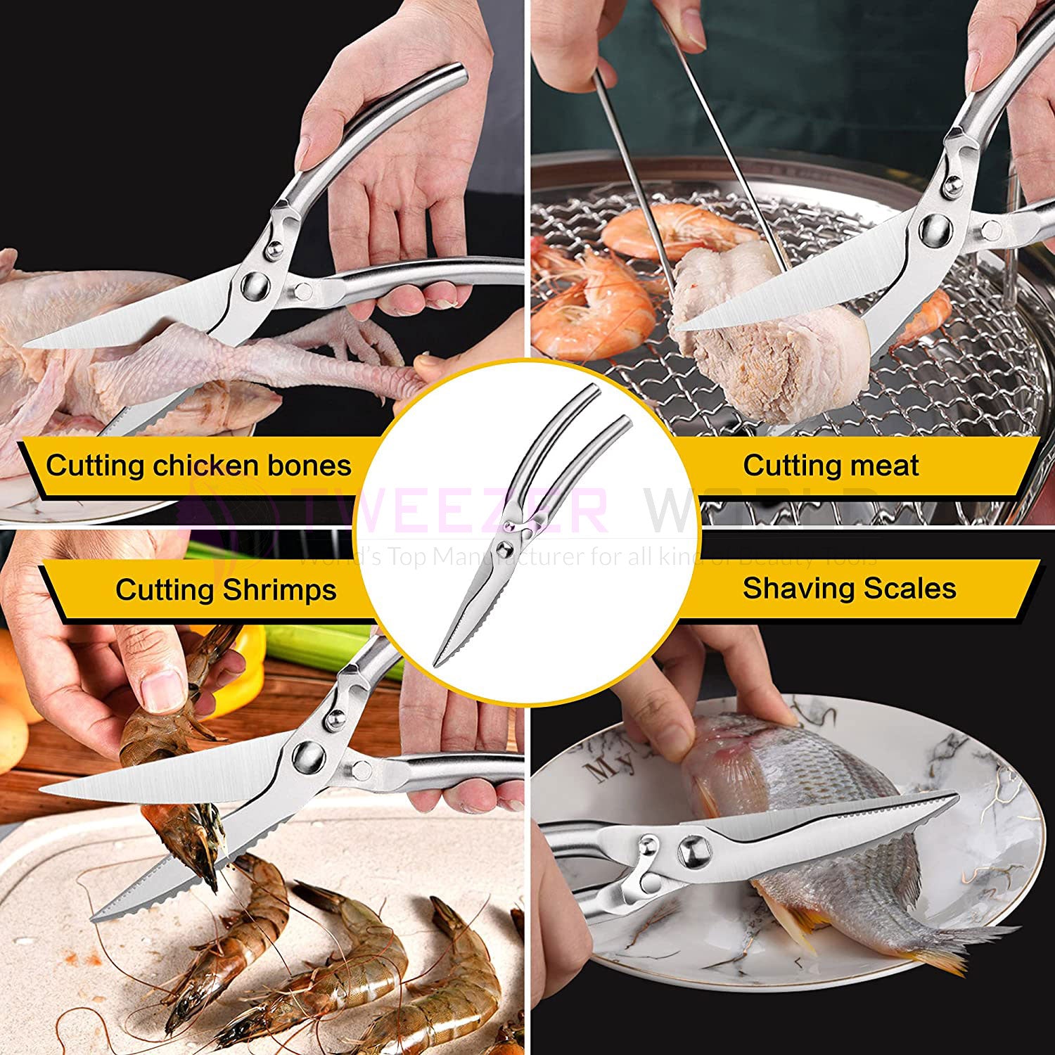 Best Price Kitchen Shears, Multi Purpose Stainless Steel Kitchen Scissors