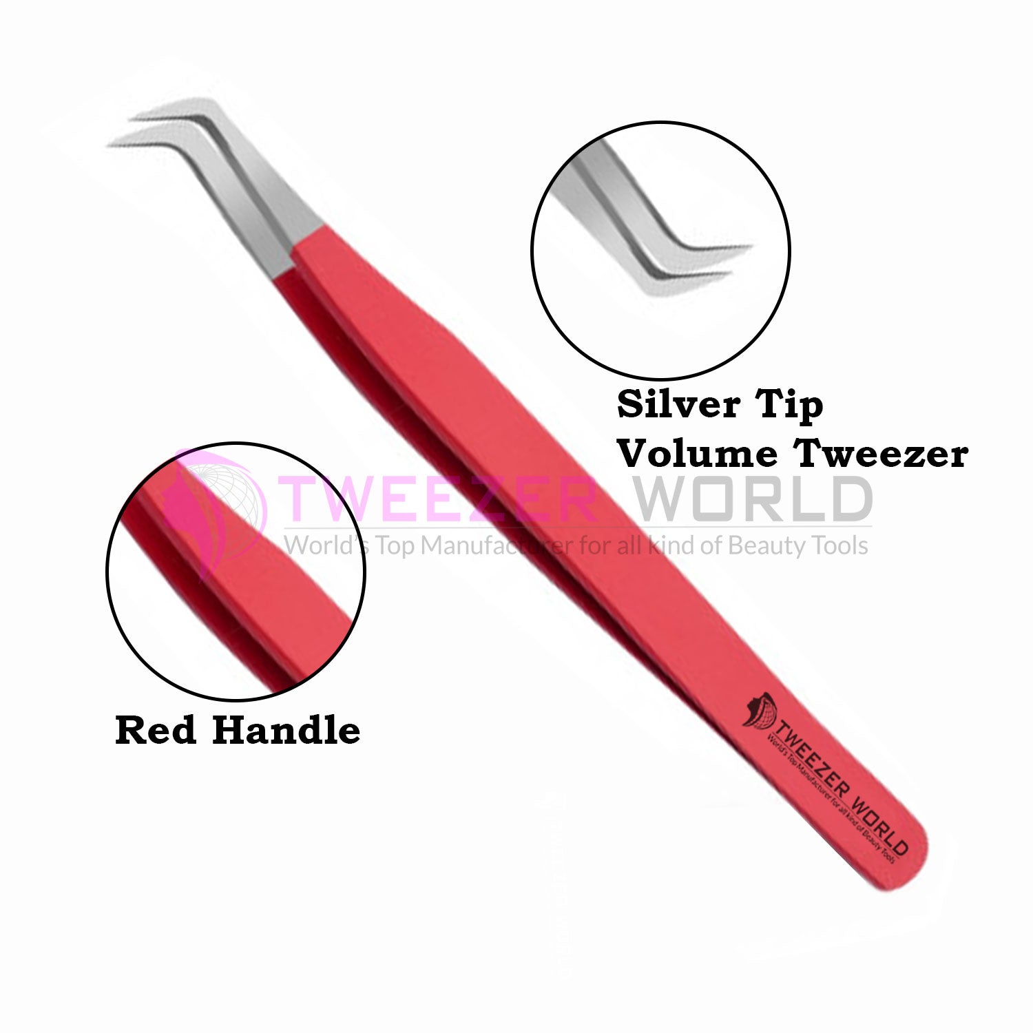 Eyelash Extension Red Handle Best Eyelash Volume Tweezers