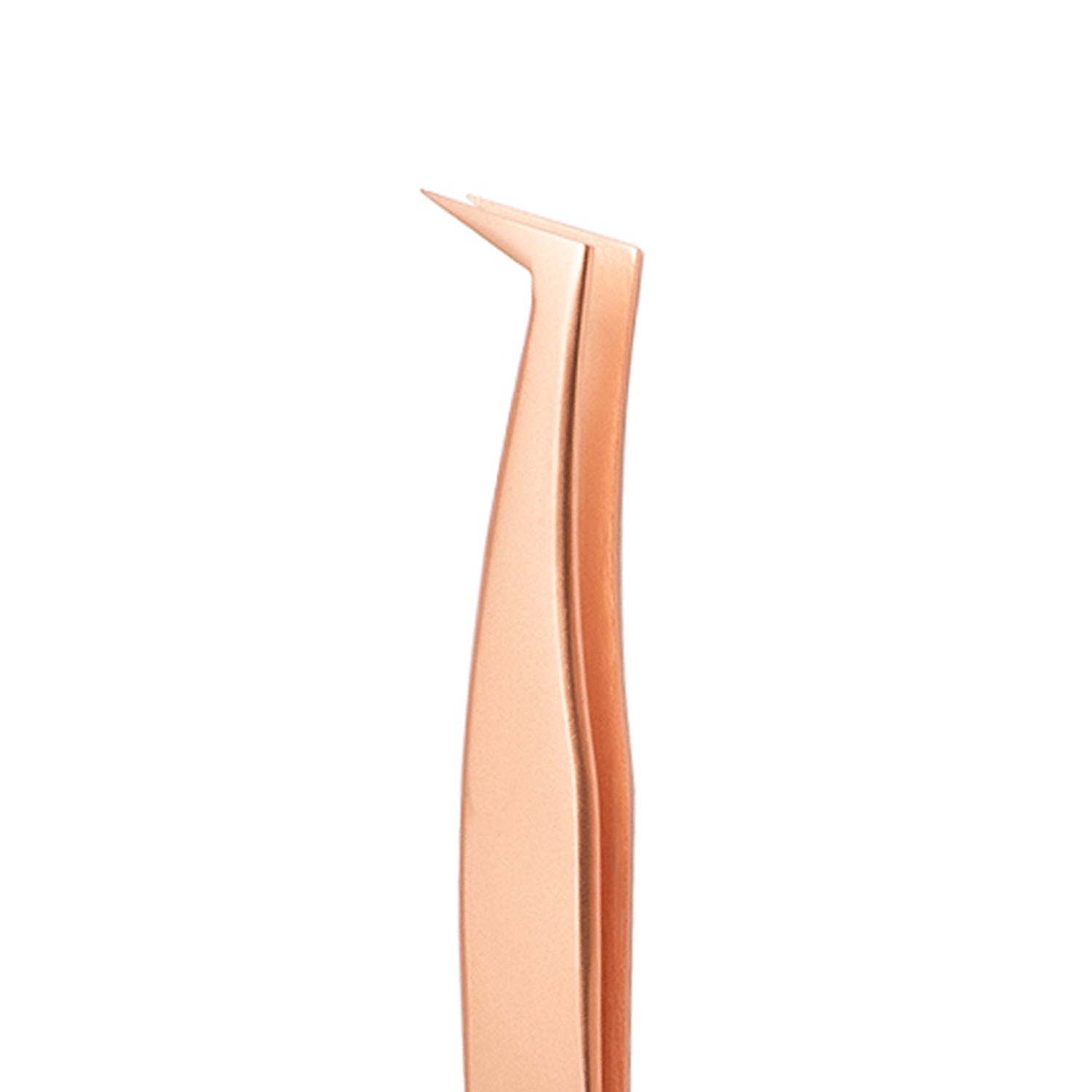 Titanium Coated Rose Gold L-Shape Best Volume Lash Tweezers