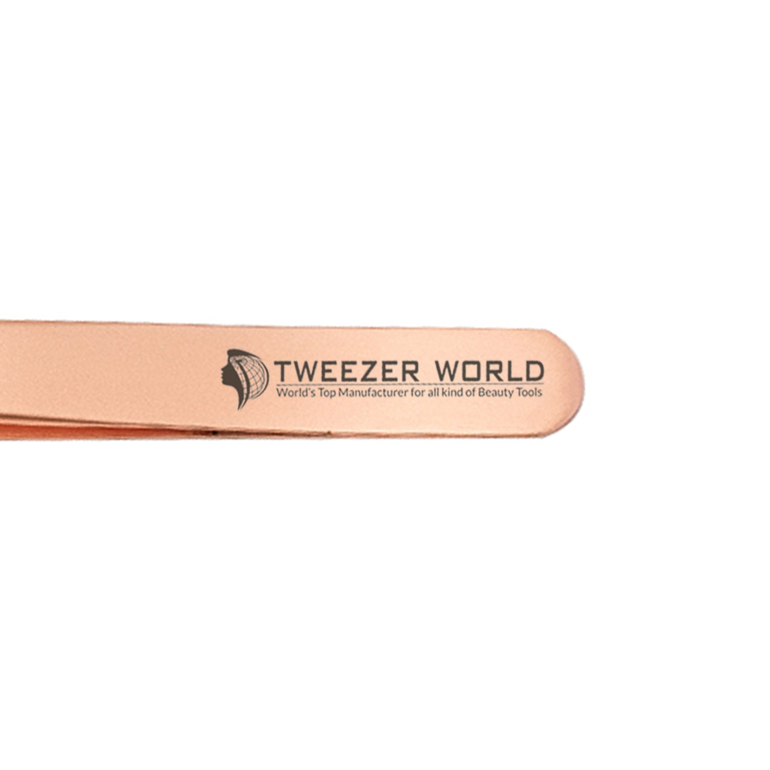 S-Curved Titanium Coated Rose Gold Eyelash Extension Tweezers