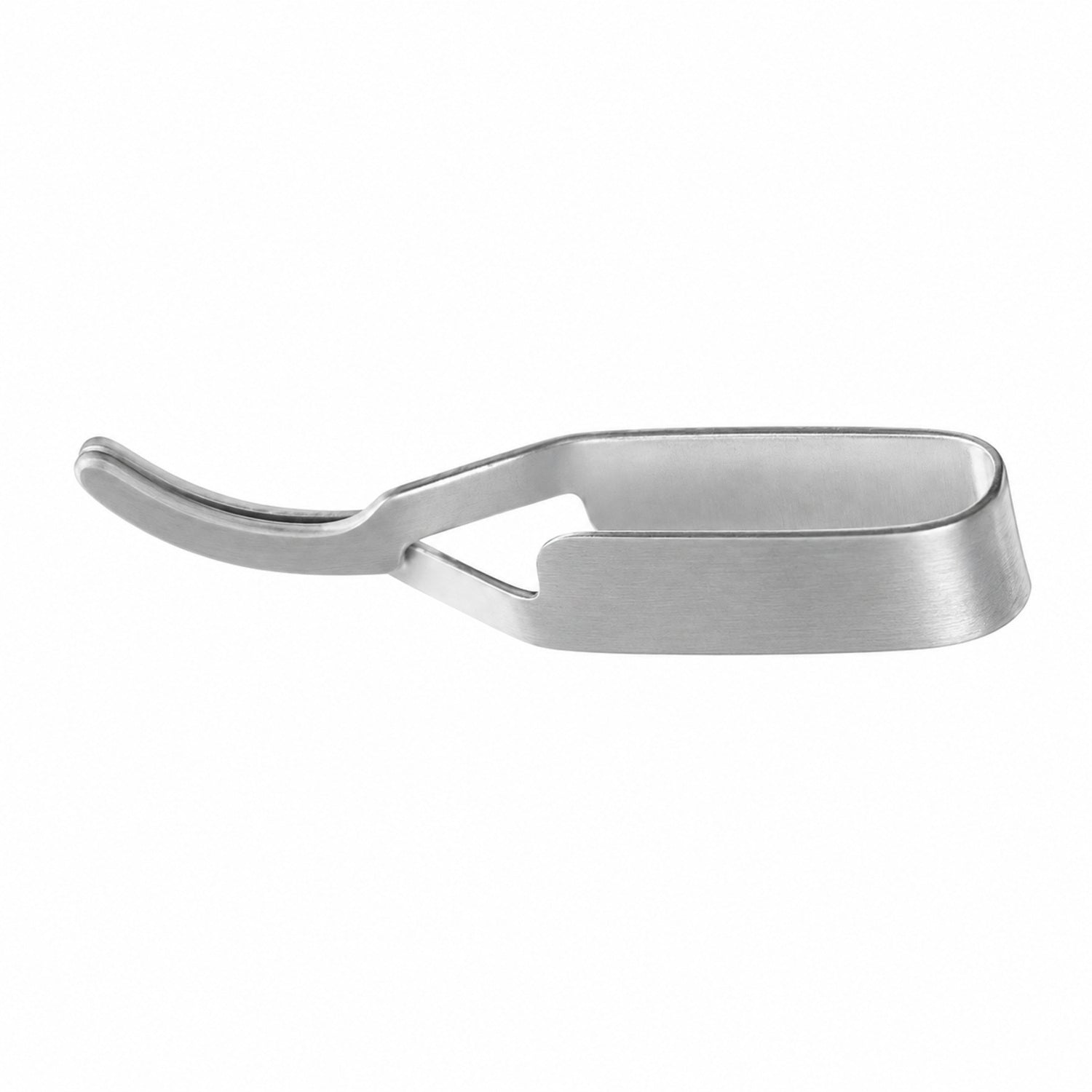 Schwartz Micro Bulldog Clamp – Slightly Curved, 6.4 mm Tip — catalogue illustration on white background