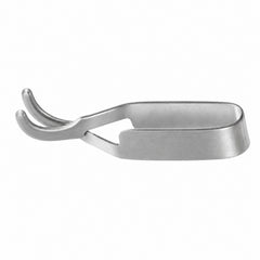 Schwartz Micro Bulldog Clamp – Strongly Curved, 10.2 mm Tip — catalogue illustration on white background