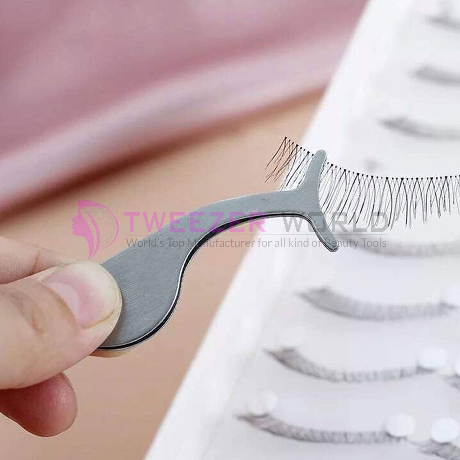 Amazon Hot Seller Silver False Eyelash Applicator Tool