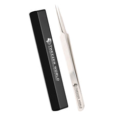 2pcs Premium Dumont Eyelash Tweezers Set