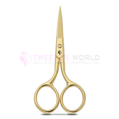 Gold Color Spring Scissors, Adaptive Design, Spring Loaded Scissors