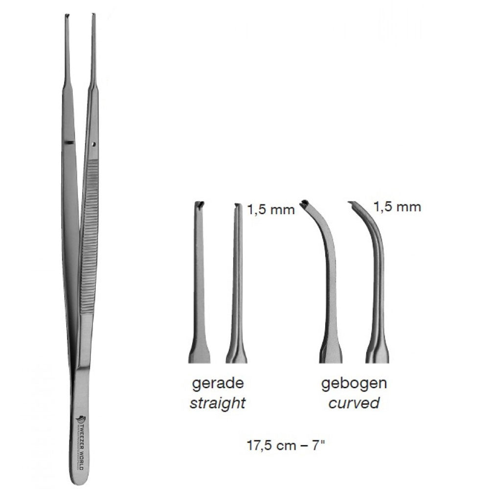 Best Quality API Premium Tissue Forceps Micro Gerald 1:1 / 1:2 Teeth