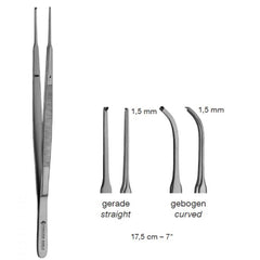 Best Quality API Premium Tissue Forceps Micro Gerald 1:1 / 1:2 Teeth