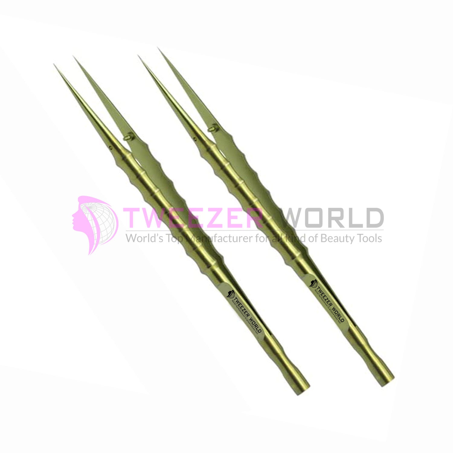 2pcs New Arrival Titanium Alloy Premium Multi-Functional Tweezers Set