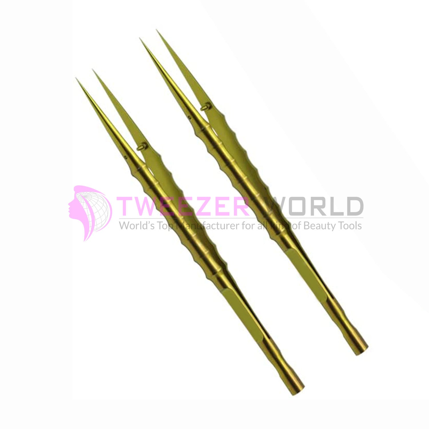 2pcs New Arrival Titanium Alloy Premium Multi-Functional Tweezers Set