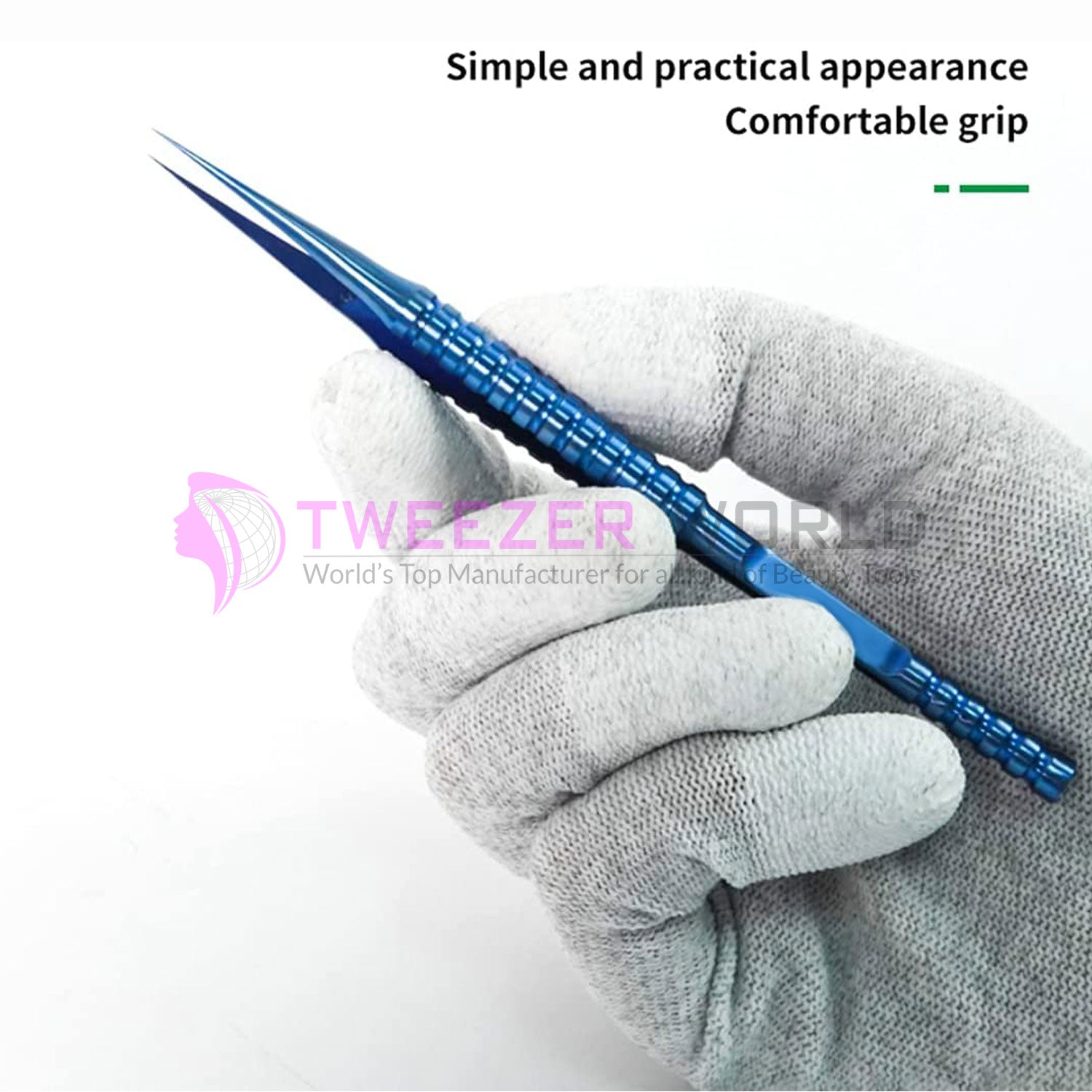 2pcs Titanium Steel Titanium Alloy Tweezers Microscope Tweezers Set