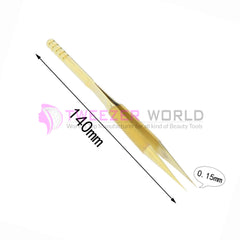 Amazon Hot Seller Gold Plated Titanium Steel Multi-Functional Tweezers