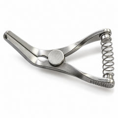 Weldon Mini Glover Bulldog Clamp – Angled, 14 mm Jaw — reverse three-quarter catalogue illustration