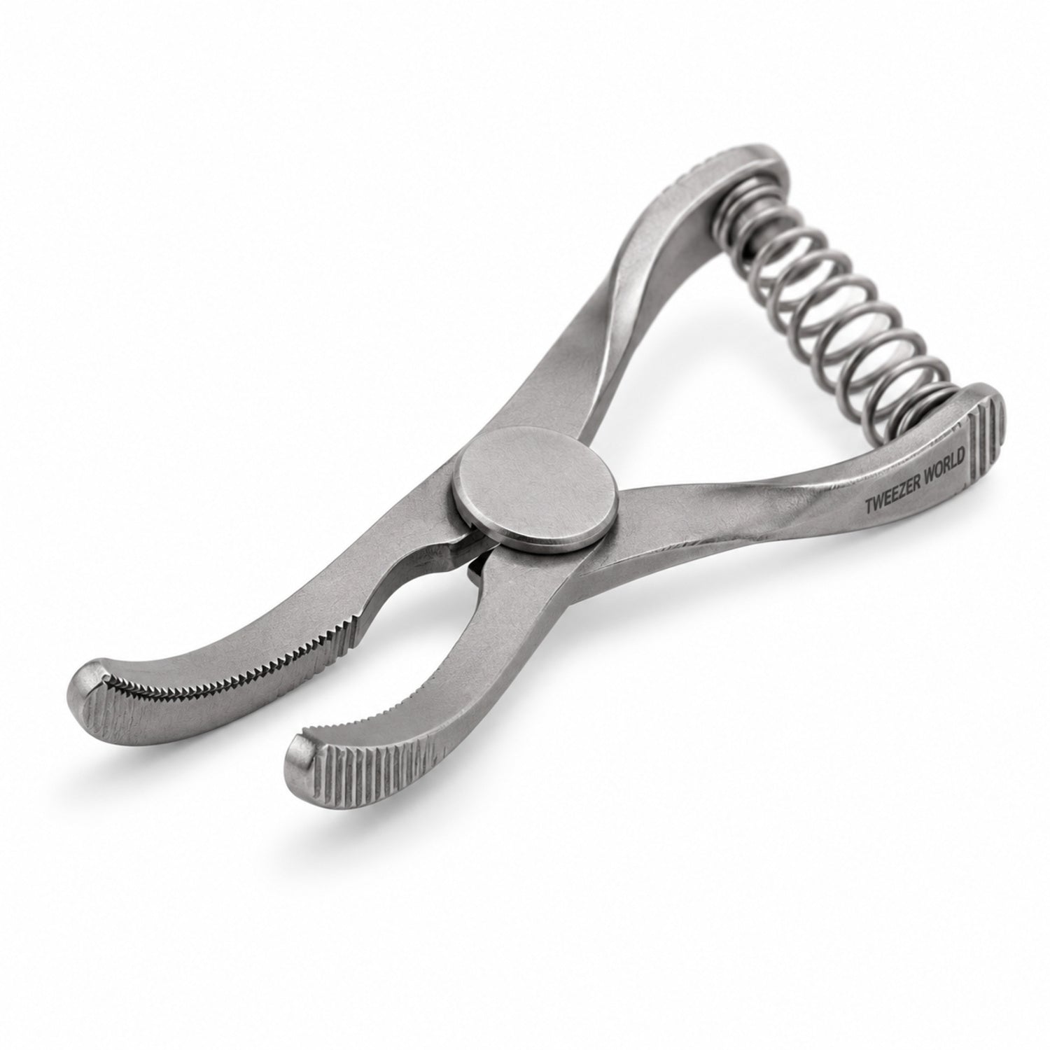 Weldon Mini Glover Bulldog Clamp – Slightly Curved, 14 mm Jaw — front perspective catalogue illustration